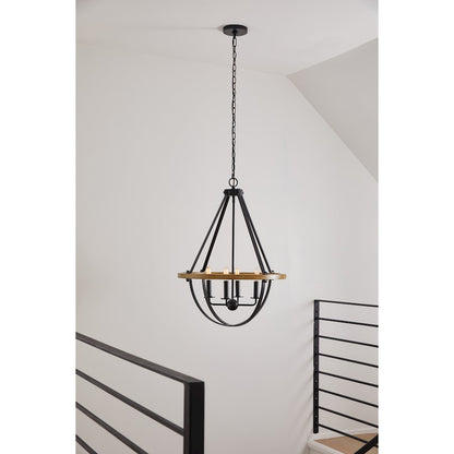 4 Light Pendant, Earth Black
