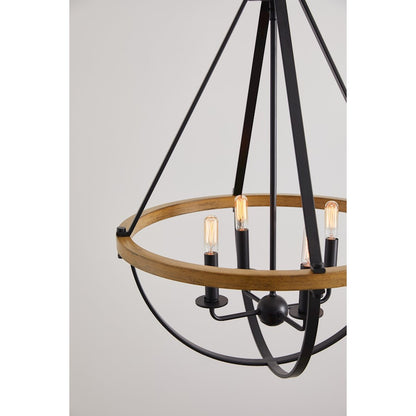 4 Light Pendant, Earth Black