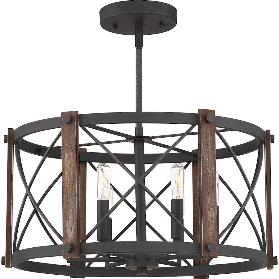 Quoizel Baron 6 Light Semi-Flush Mount