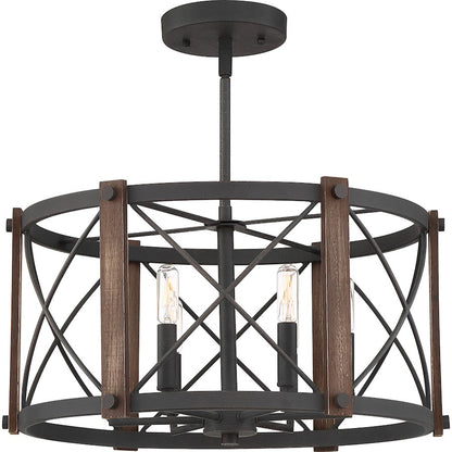 Quoizel Baron 6 Light Semi-Flush Mount