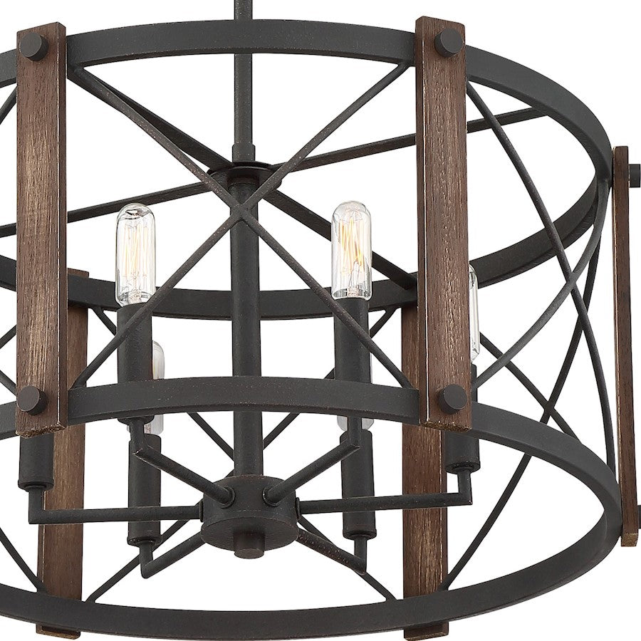 Quoizel Baron 6 Light Semi-Flush Mount