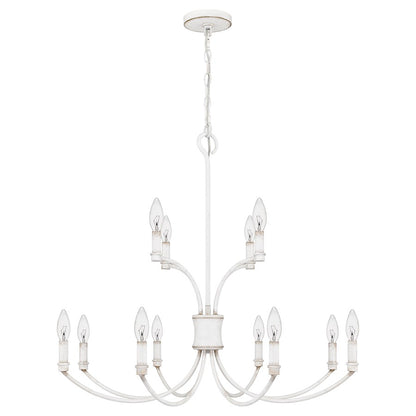 Quoizel Briar 12 Light Chandelier, Antique White