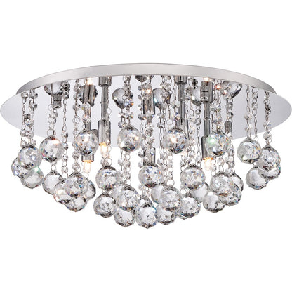 Quoizel Bordeaux Flush Mount, Polished Chrome
