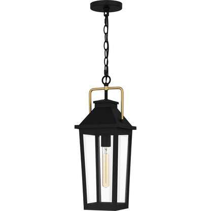 Quoizel Buckley 1Lt Mini Pendant, Matte Black/Clear Beveled Glass