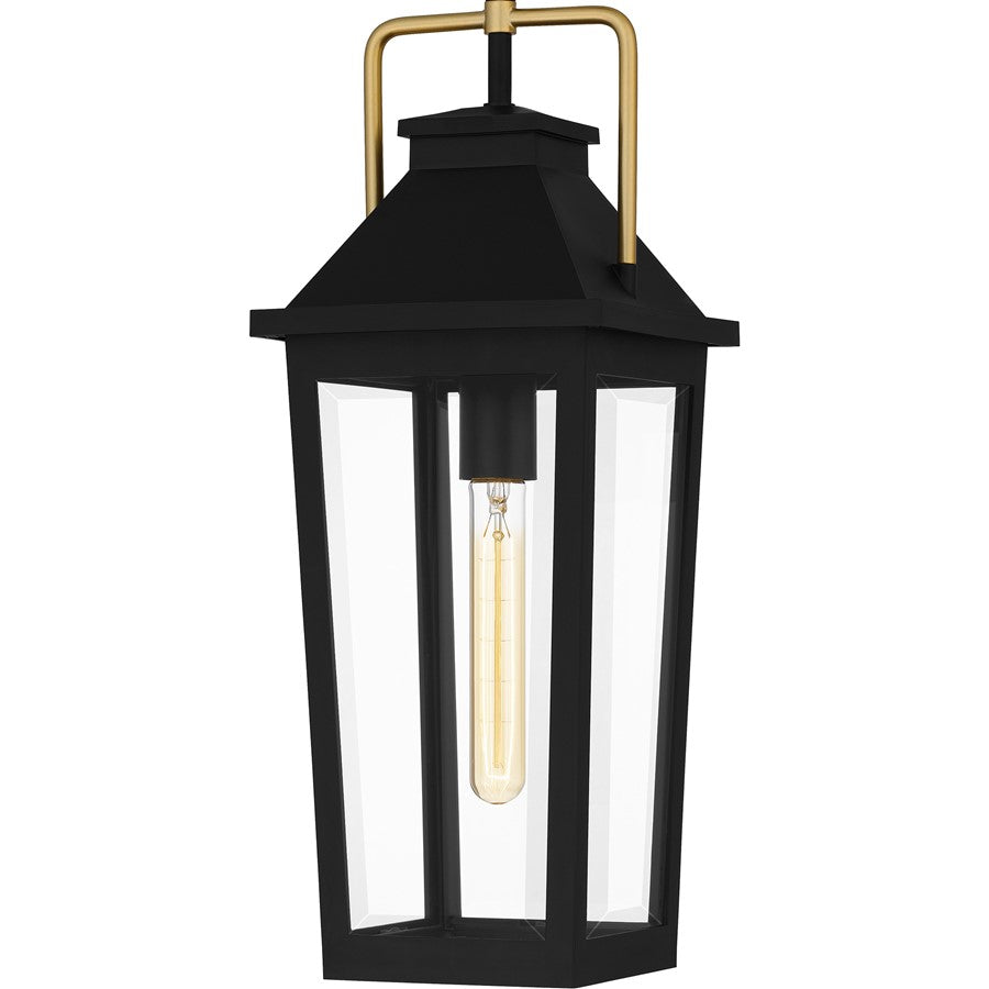 Quoizel Buckley 1Lt Mini Pendant, Matte Black/Clear Beveled Glass