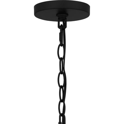 Quoizel Buckley 1Lt Mini Pendant, Matte Black/Clear Beveled Glass