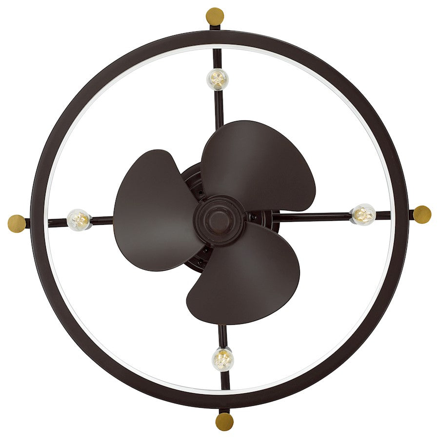 Quoizel Calvary 4 Light Fandelier, Western Bronze