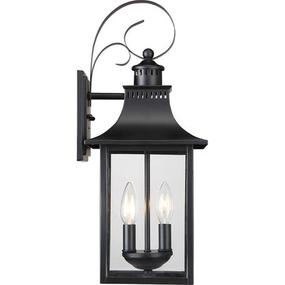 Quoizel Chancellor Outdoor Lantern, Mystic Black