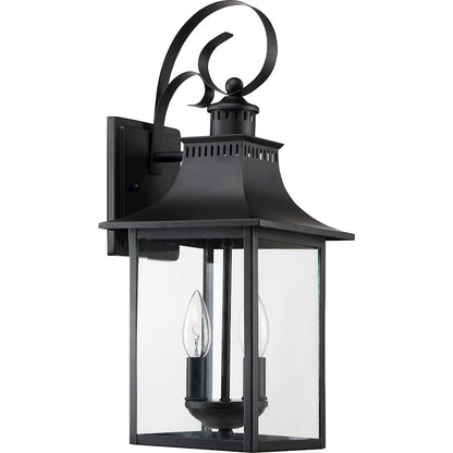 Quoizel Chancellor Outdoor Lantern, Mystic Black