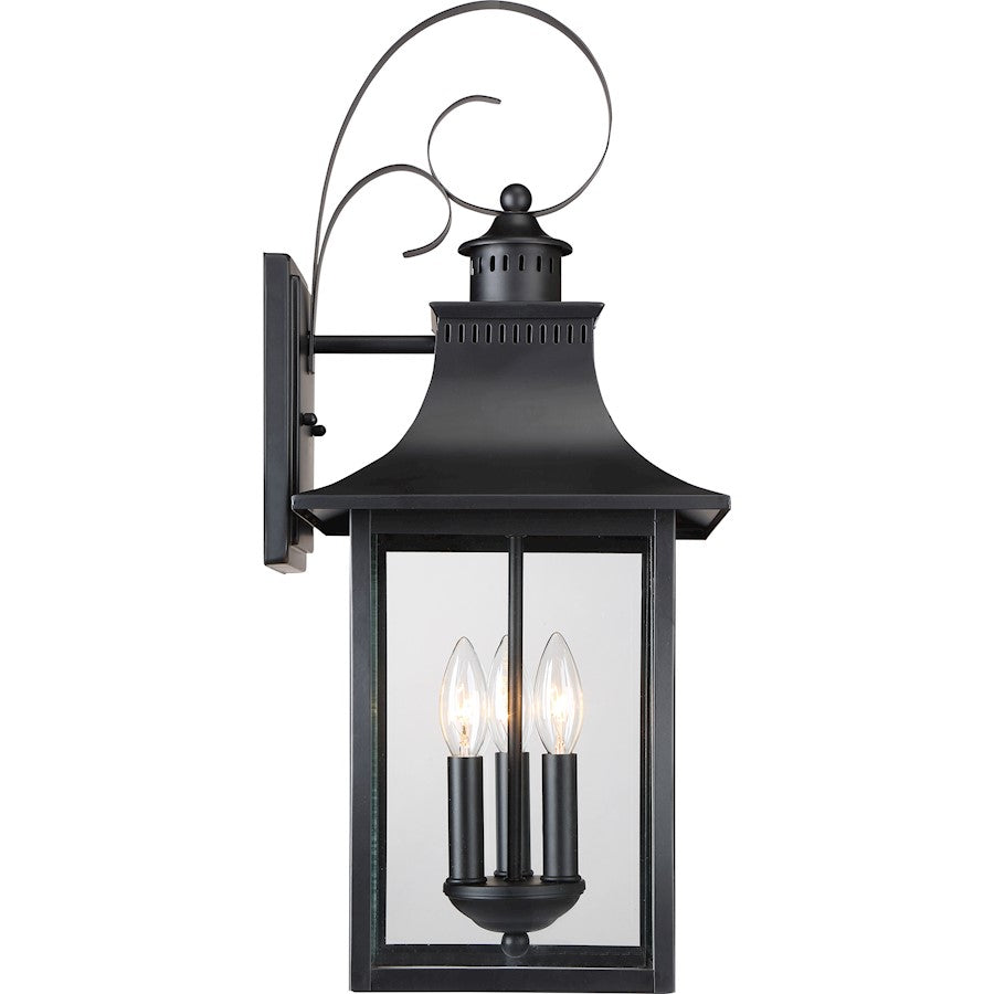 Quoizel Chancellor Outdoor Lantern, Mystic Black