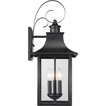 Quoizel Chancellor Outdoor Lantern, Mystic Black