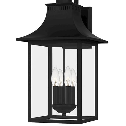 Quoizel Chancellor 4 Light Outdoor Lantern, Tempered