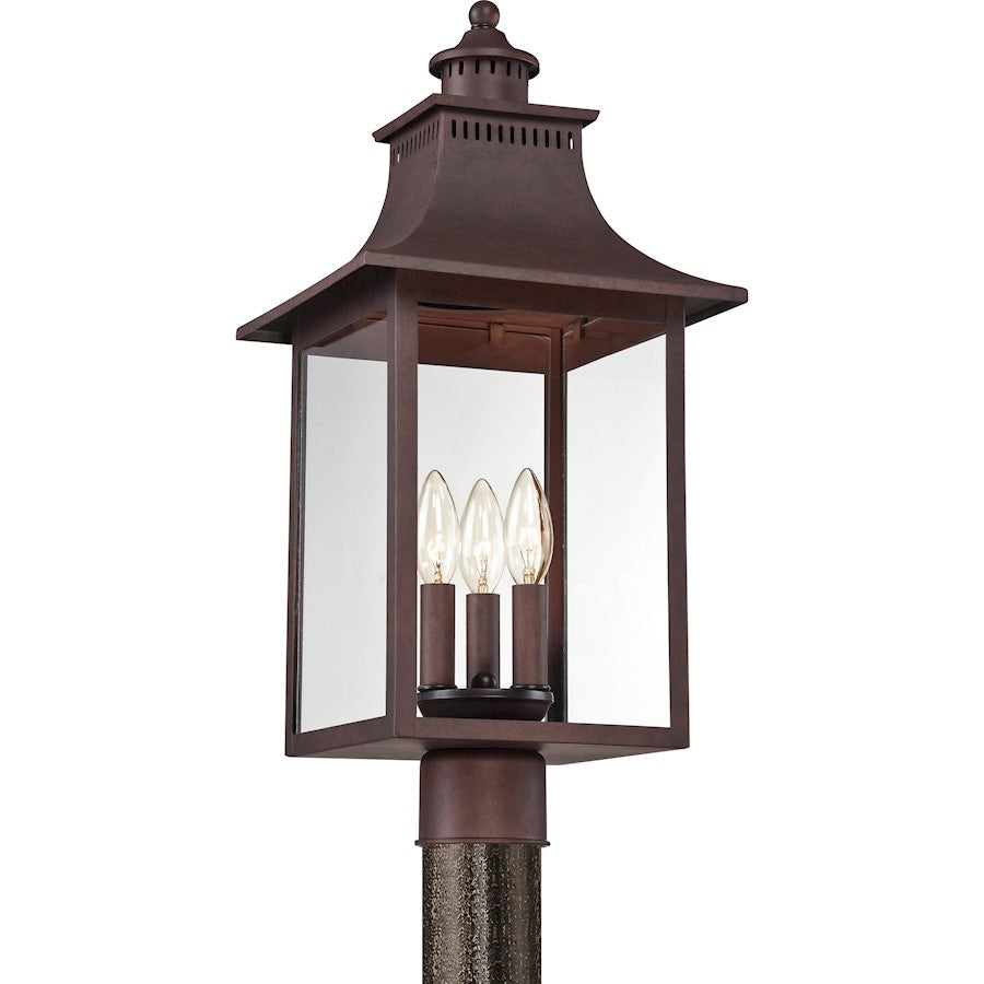 Quoizel Chancellor Post Light, Copper Bronze
