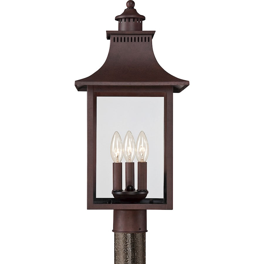 Quoizel Chancellor Post Light, Copper Bronze