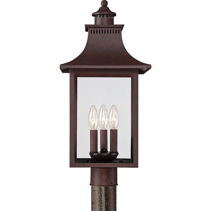Quoizel Chancellor Post Light, Copper Bronze