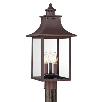 Quoizel Chancellor Post Light, Copper Bronze