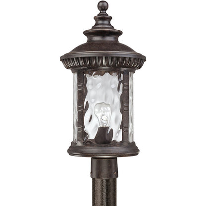 Quoizel 1 Light Chimera Outdoor Post Lantern, Imperial Bronze