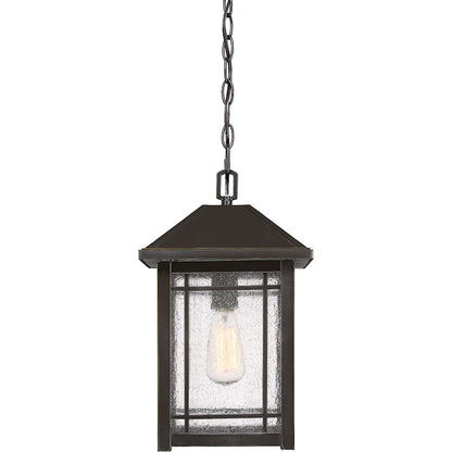 Quoizel Cedar Point 1 Light Lantern, Palladian Bronze
