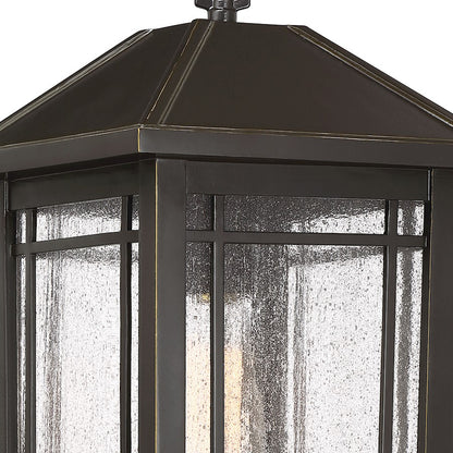 Quoizel Cedar Point 1 Light Lantern, Palladian Bronze