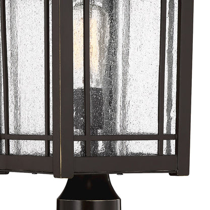 Quoizel Cedar Point 1 Light Post Lantern, Palladian Bronze