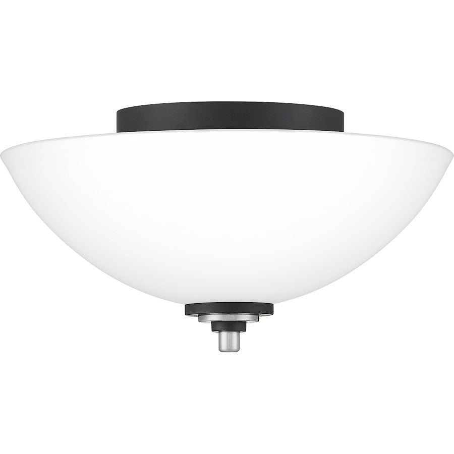 Quoizel Conrad 2 Light Flush Mount, Brushed Nickel