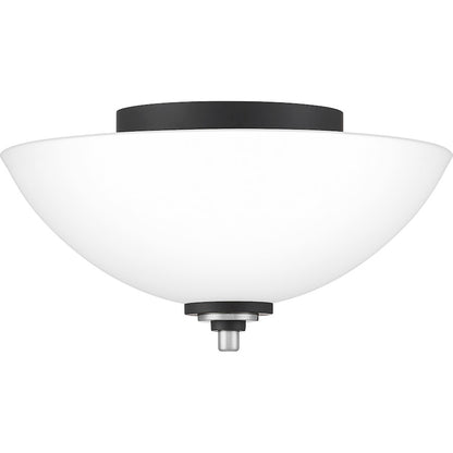 Quoizel Conrad 2 Light Flush Mount, Brushed Nickel
