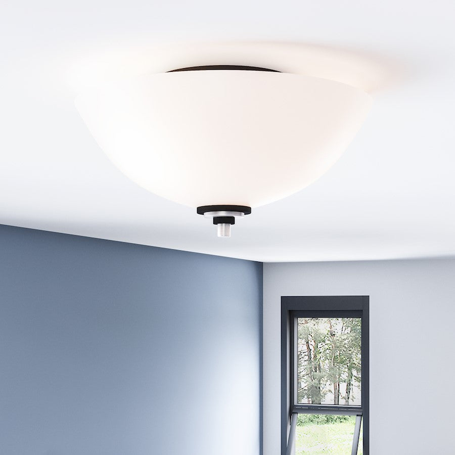 Quoizel Conrad 2 Light Flush Mount, Brushed Nickel