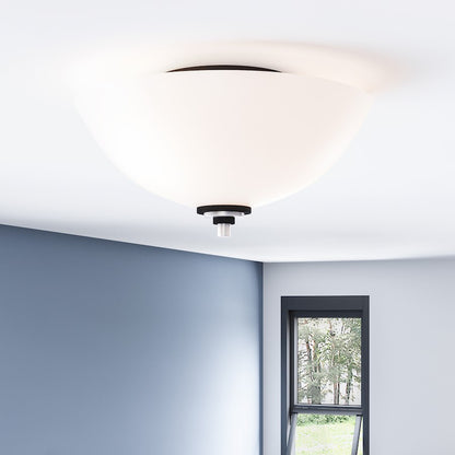 Quoizel Conrad 2 Light Flush Mount, Brushed Nickel