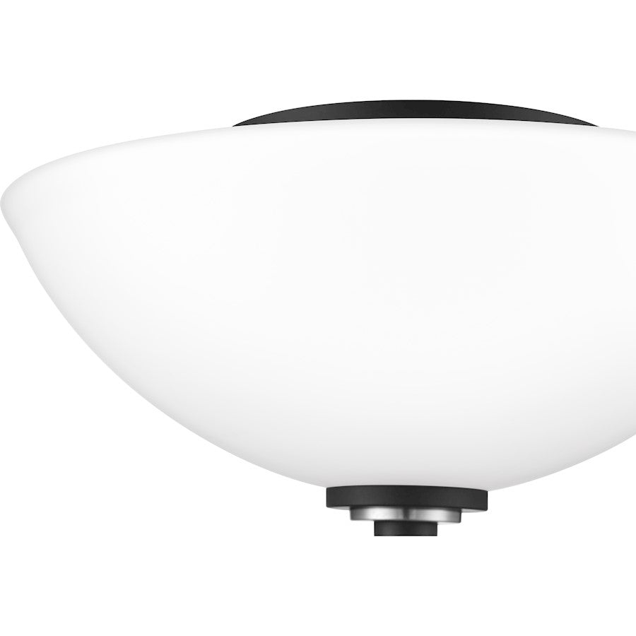 Quoizel Conrad 2 Light Flush Mount, Brushed Nickel