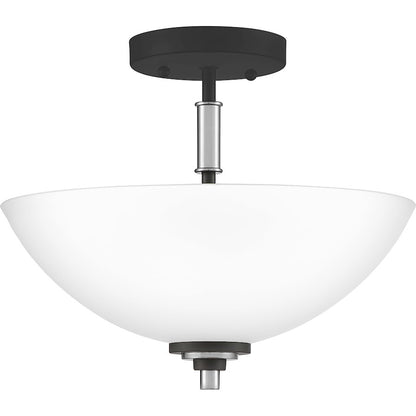 Quoizel Conrad 2 Light Semi-Flush Mount, Brushed Nickel