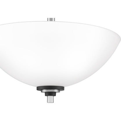 Quoizel Conrad 2 Light Semi-Flush Mount, Brushed Nickel