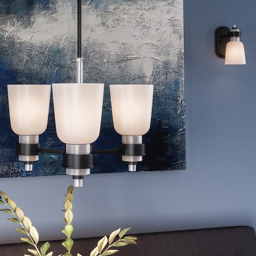 Quoizel Conrad Chandelier, Brushed Nickel