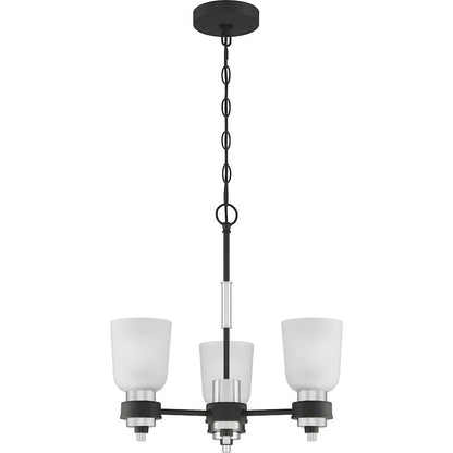 Quoizel Conrad Chandelier, Brushed Nickel