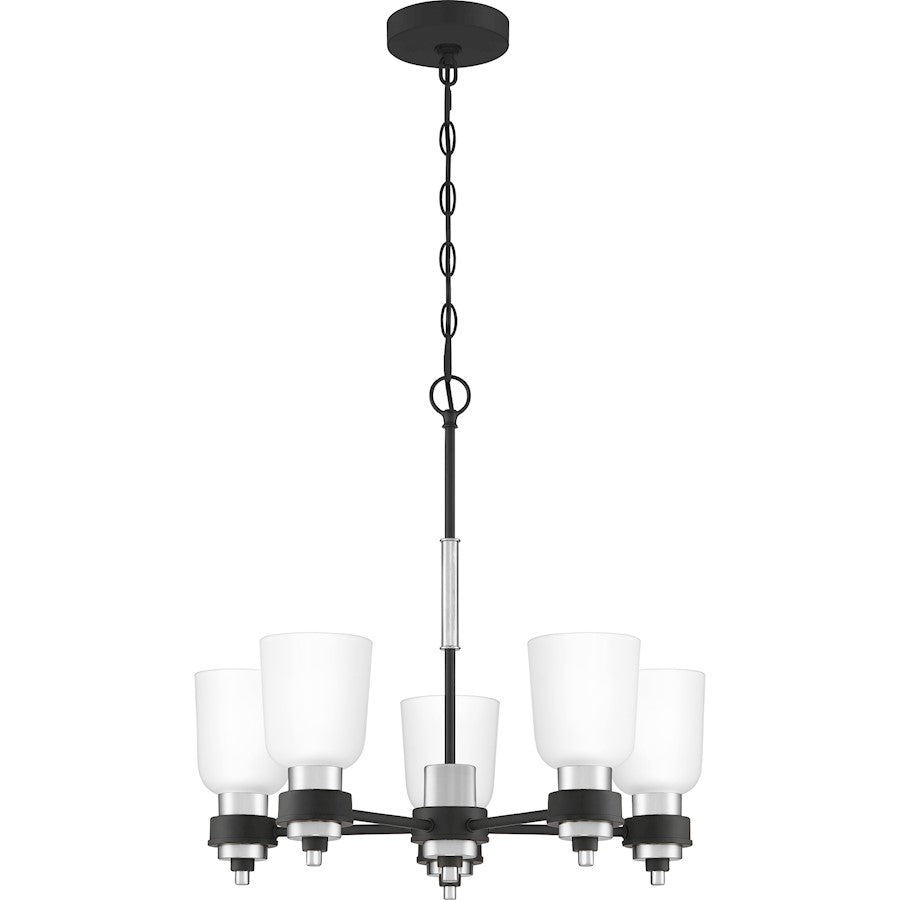 Quoizel Conrad Chandelier, Brushed Nickel