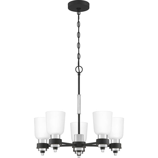 Quoizel Conrad Chandelier, Brushed Nickel