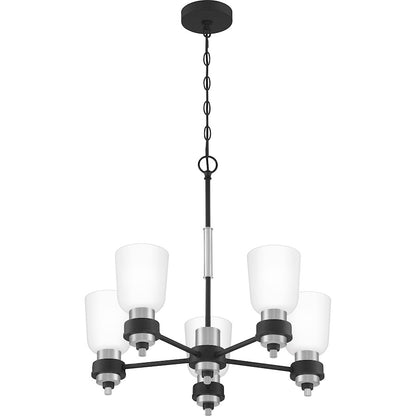 Quoizel Conrad Chandelier, Brushed Nickel