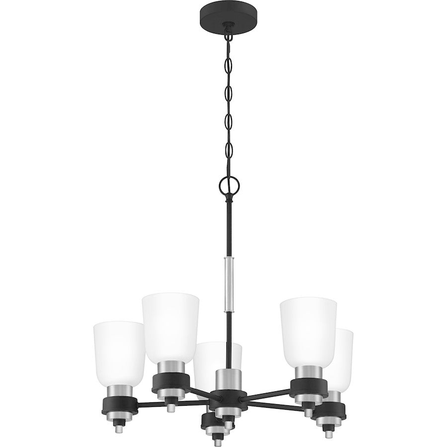 Quoizel Conrad Chandelier, Brushed Nickel