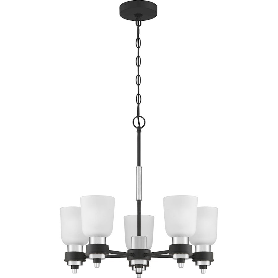 Quoizel Conrad Chandelier, Brushed Nickel
