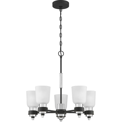 Quoizel Conrad Chandelier, Brushed Nickel