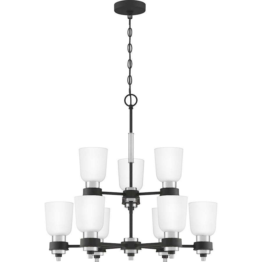 Quoizel Conrad Chandelier, Brushed Nickel