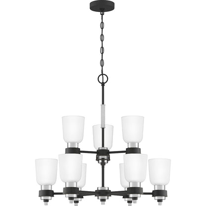 Quoizel Conrad Chandelier, Brushed Nickel