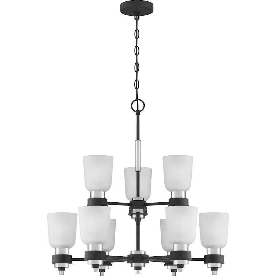 Quoizel Conrad Chandelier, Brushed Nickel