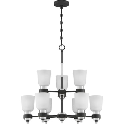 Quoizel Conrad Chandelier, Brushed Nickel