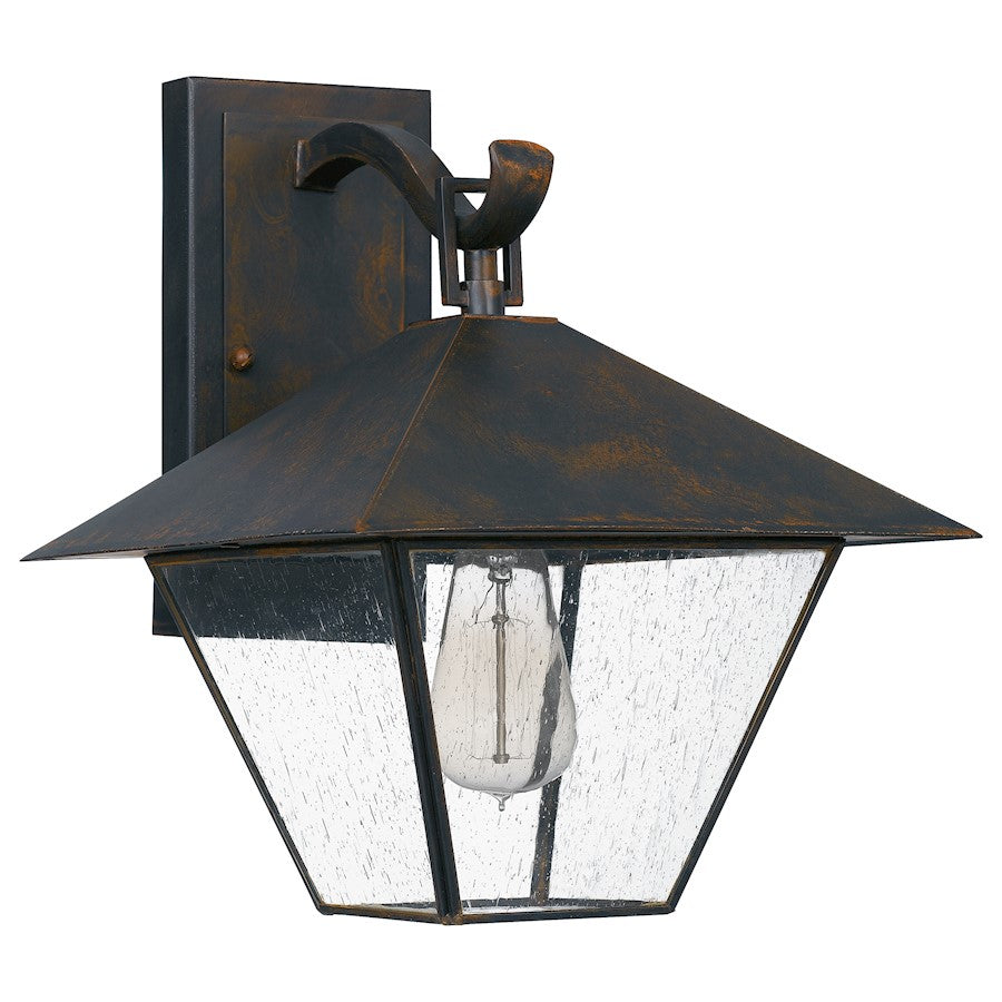 Quoizel Corporal 1 Light 13" Outdoor Wall Lantern, Industrial Bronze