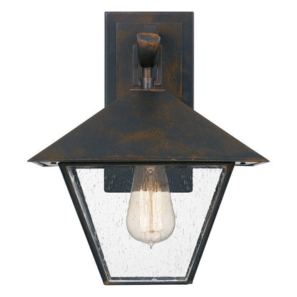 Quoizel Corporal 1 Light 13" Outdoor Wall Lantern, Industrial Bronze