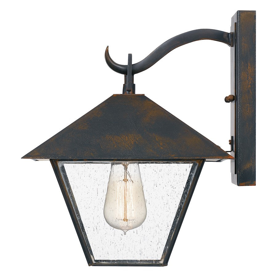 Quoizel Corporal 1 Light 13" Outdoor Wall Lantern, Industrial Bronze