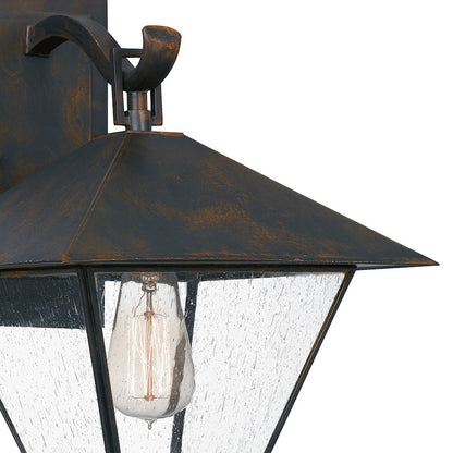 Quoizel Corporal 1 Light 13" Outdoor Wall Lantern, Industrial Bronze
