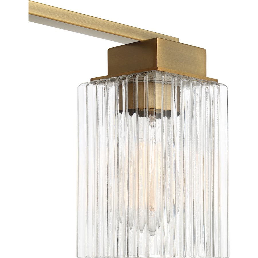 Quoizel Danson 3 Light Bath, Weathered Brass