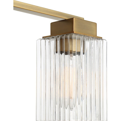 Quoizel Danson 3 Light Bath, Weathered Brass