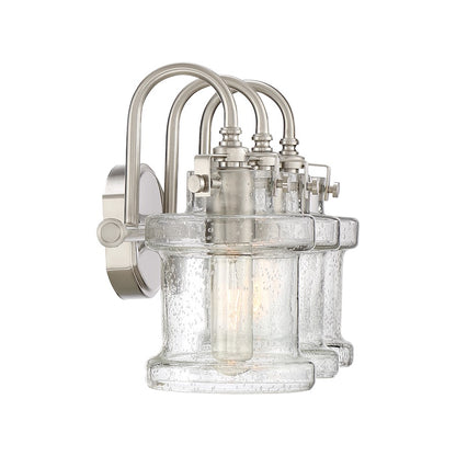 3 Light Bathroom Vanity Light, Brushed Nickel